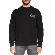 Heren Logo Crewneck Sweatshirt Calvin Klein , Black , Heren