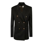 Double-Breasted Coats Golden Goose , Black , Dames