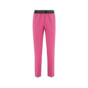 Getailleerde Katoenen Broek Ermanno Scervino , Pink , Dames