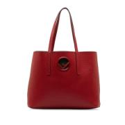 Pre-owned Leather totes Fendi Vintage , Red , Dames