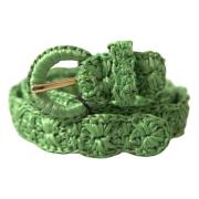 Geweven Smalle Taille Riem Dolce & Gabbana , Green , Dames