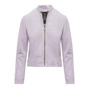 Leren Jas BomBoogie , Purple , Dames