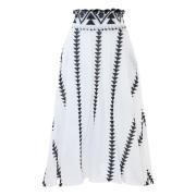 Midi Skirts Kocca , White , Dames