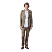 Single Breasted Suits Massimo Alba , Beige , Heren