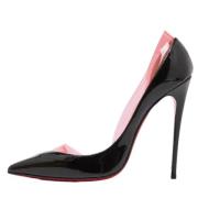 Pre-owned Leather heels Christian Louboutin Pre-owned , Black , Dames