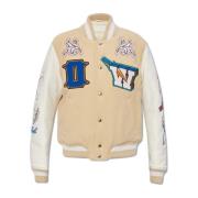 Varsity jack Off White , Beige , Dames