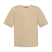 T-shirt met logo Stone Island , Beige , Heren