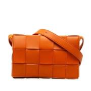 Pre-owned Leather shoulder-bags Bottega Veneta Vintage , Orange , Dame...