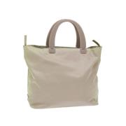 Pre-owned Nylon handbags Prada Vintage , Beige , Dames