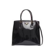 Pre-owned Leather totes Prada Vintage , Black , Dames