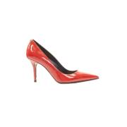 Pre-owned Leather heels Versace Pre-owned , Red , Dames
