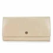 Pre-owned Leather wallets Loewe Pre-owned , Beige , Dames