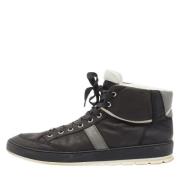 Pre-owned Leather sneakers Dior Vintage , Black , Dames