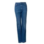 Pre-owned Cotton jeans Valentino Vintage , Blue , Dames