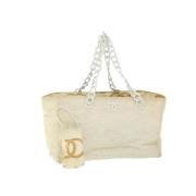 Pre-owned Rubber chanel-bags Chanel Vintage , White , Dames