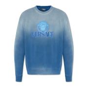 Bedrukte sweatshirt Versace , Blue , Heren