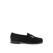 Zwarte Panther Horsebit Loafers Sebago , Black , Heren