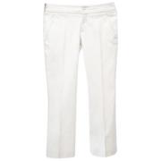 Pre-owned Cotton bottoms Gucci Vintage , White , Dames