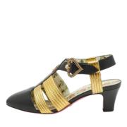 Pre-owned Leather heels Gucci Vintage , Black , Dames