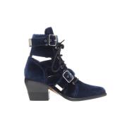 Pre-owned Nylon boots Chloé Pre-owned , Blue , Dames