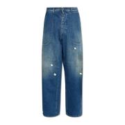Jeans met vintage-effect Maison Margiela , Blue , Heren