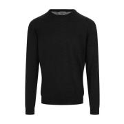 Round-neck Knitwear Fedeli , Black , Heren