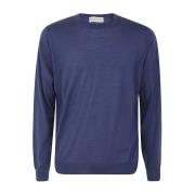 Luxe Crew Neck Sweater Filippo De Laurentiis , Blue , Heren