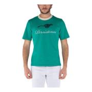 Zachte Katoenen Casual T-Shirt Wales Bonner , Green , Heren