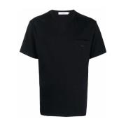 Zwart Logo Zak T-shirt Korte Mouw Maison Kitsuné , Black , Heren