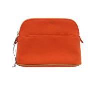 Pre-owned Cotton handbags Hermès Vintage , Orange , Dames
