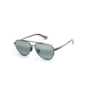 Zwarte zonnebril met grijze lenzen Maui Jim , Black , Unisex