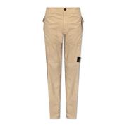 Broek met logo Stone Island , Beige , Heren