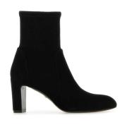 Zwarte suède Vida enkellaarzen Stuart Weitzman , Black , Dames