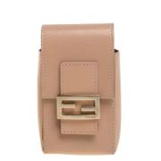 Pre-owned Leather home-office Fendi Vintage , Beige , Dames