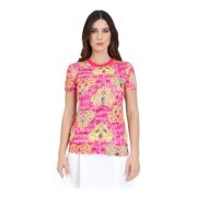 T-Shirts Versace Jeans Couture , Pink , Dames