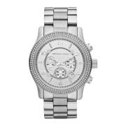 Zilver Roestvrij Stalen Chronograaf Horloge Michael Kors , Gray , Dame...