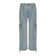 Cargo jeans Moschino , Blue , Dames
