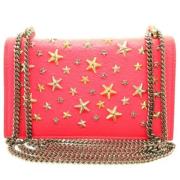 Pre-owned Leather shoulder-bags Jimmy Choo Pre-owned , Pink , Dames