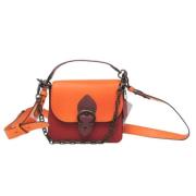 Pre-owned Leather shoulder-bags Coach Pre-owned , Orange , Dames