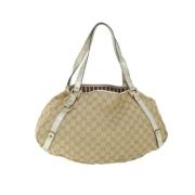 Pre-owned Canvas gucci-bags Gucci Vintage , Beige , Dames