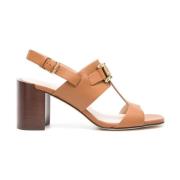 Leren Ketting Sandalen Tod's , Brown , Dames