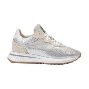 Sport Silver Metallic Sneakers Floris van Bommel , Gray , Dames