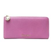 Pre-owned Leather wallets Bvlgari Vintage , Purple , Dames