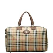 Pre-owned Canvas travel-bags Burberry Vintage , Beige , Dames