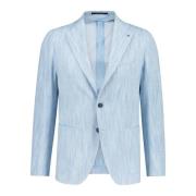 Klassieke Denim Jas Tagliatore , Blue , Heren