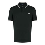 Groen Gestreept Poloshirt Fred Perry , Green , Heren