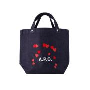 Cotton handbags A.p.c. , Blue , Dames