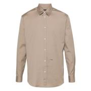 Beige Overhemden voor Mannen Dsquared2 , Beige , Heren