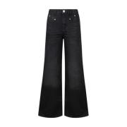 Wide Jeans Isabel Marant , Black , Dames