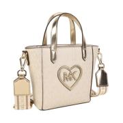 Gouden Hart Bedrukte Tas Michael Kors , Beige , Dames